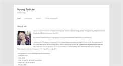 Desktop Screenshot of hyungtaelee.com
